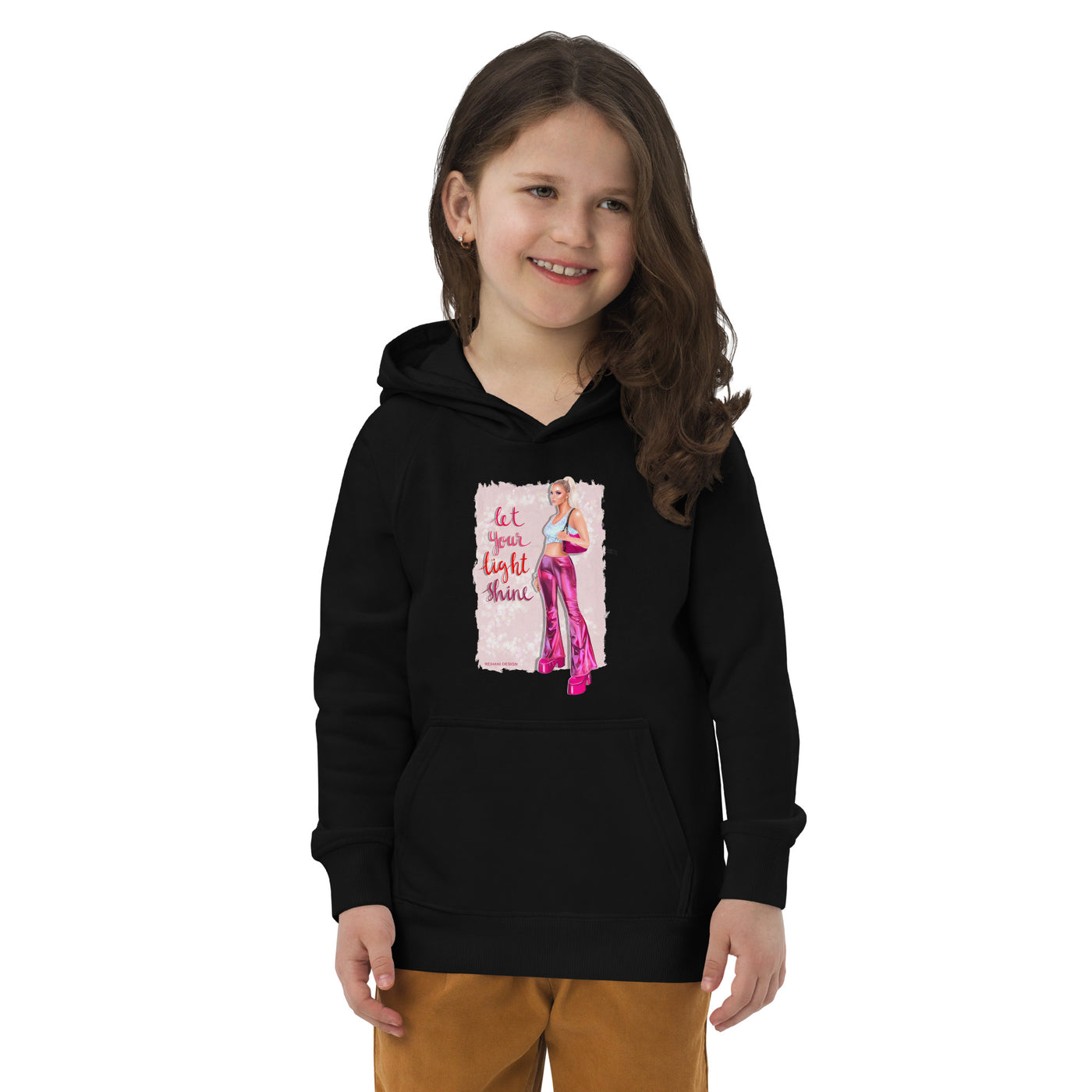 Kids eco hoodie with Barbie imprint
