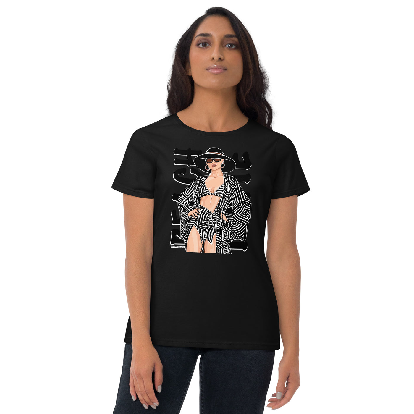 Women's short sleeve Beach time t-shirt