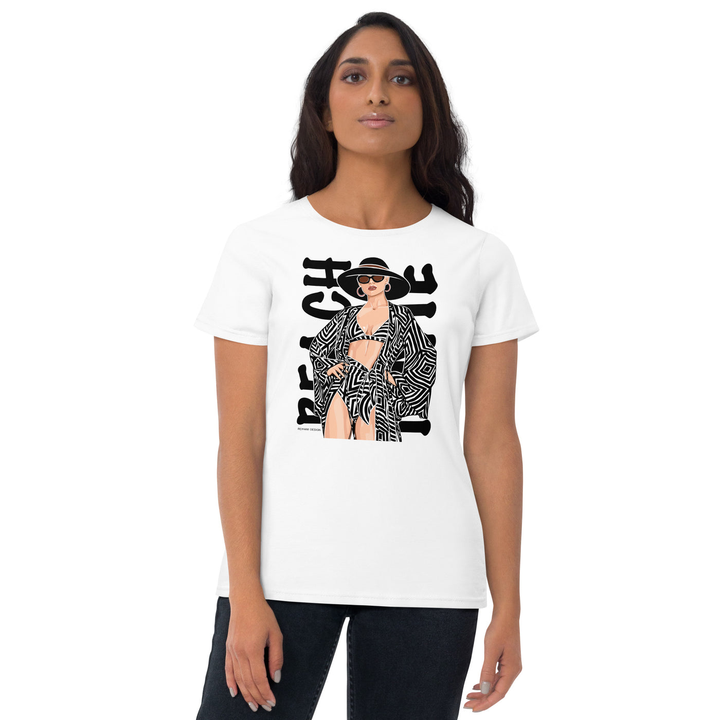 Women's short sleeve Beach time t-shirt