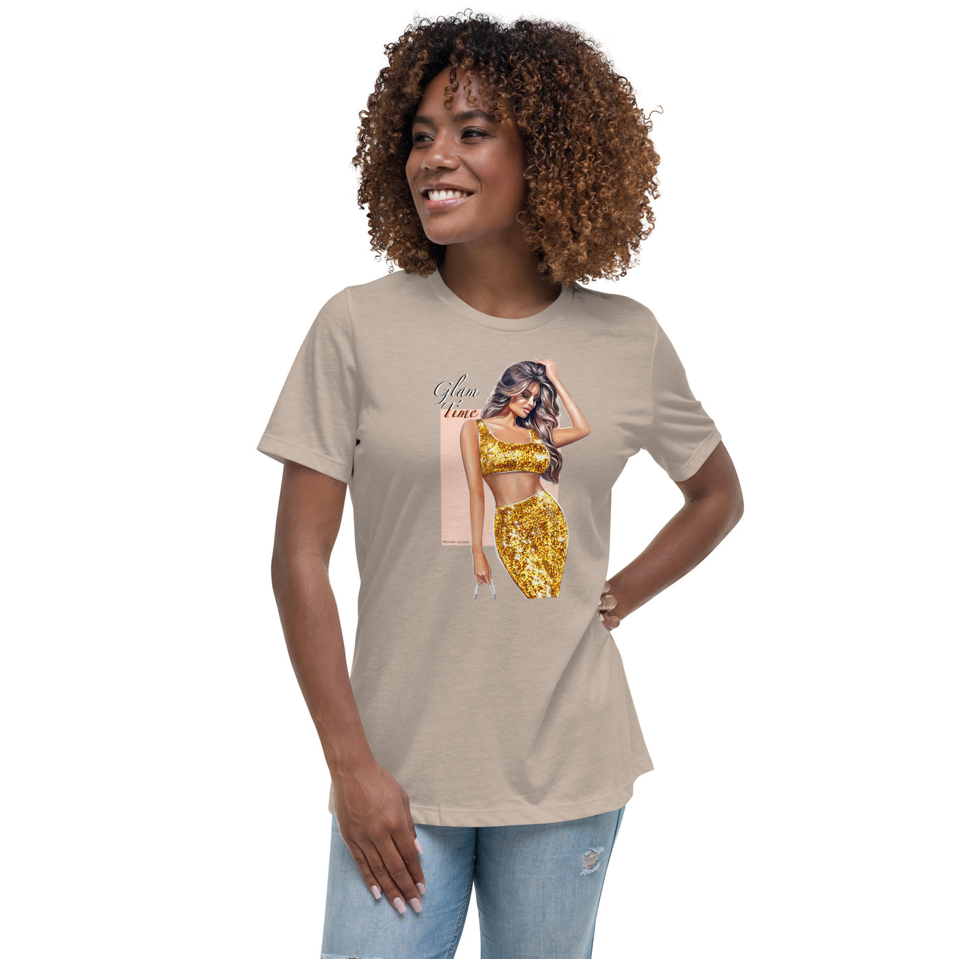 Women's Relaxed T-Shirt Glam time