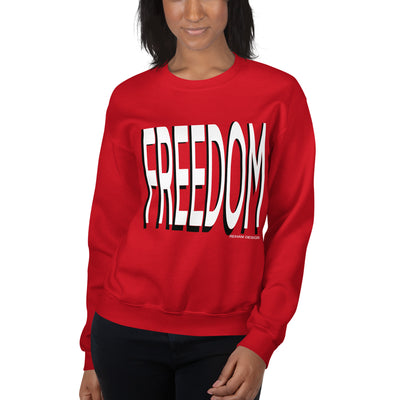 Unisex Crewneck Sweatshirt with "FREEDOM" imprint
