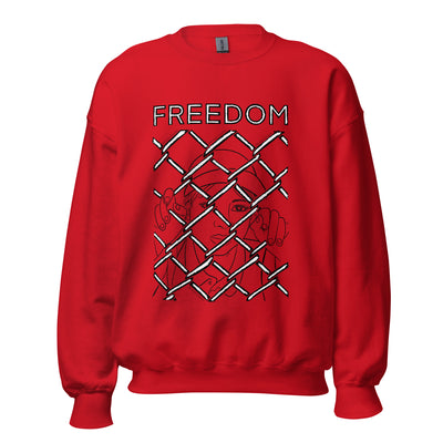 Unisex crewneck Sweatshirt with Freedom writing