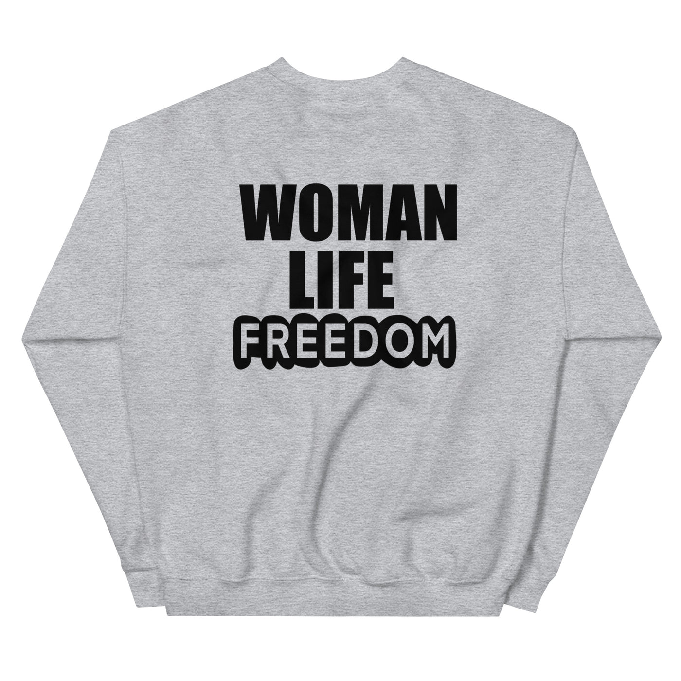 Unisex crewneck Sweatshirt with Zendegi (Life) imprint