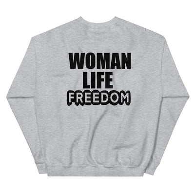 Unisex crewneck Sweatshirt with Zendegi (Life) imprint