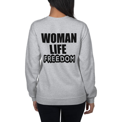 Unisex crewneck Sweatshirt with Zendegi (Life) imprint