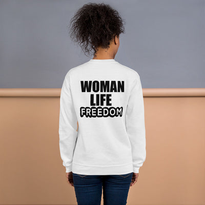 Unisex crewneck Sweatshirt with Zendegi (Life) imprint