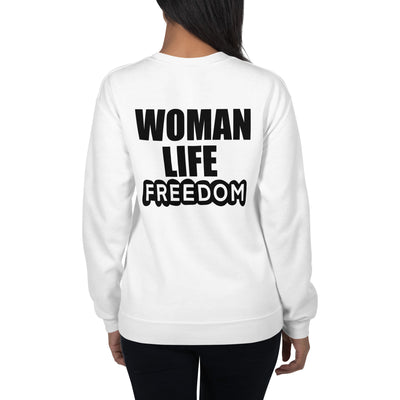 Unisex crewneck Sweatshirt with Zendegi (Life) imprint