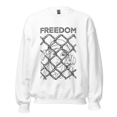 Unisex crewneck Sweatshirt with Freedom writing