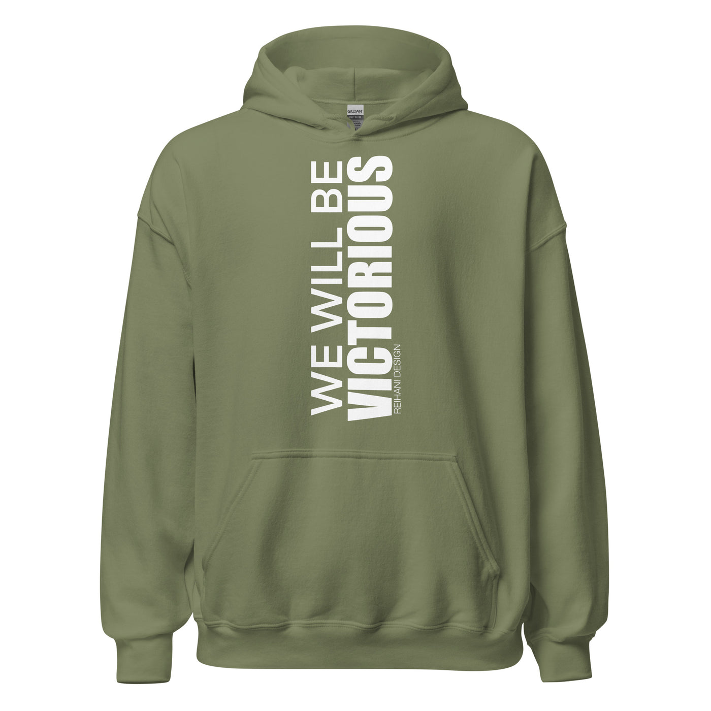 Unisex Hoodie with "WE WILL BE VICTORIOUS" IMPRINT