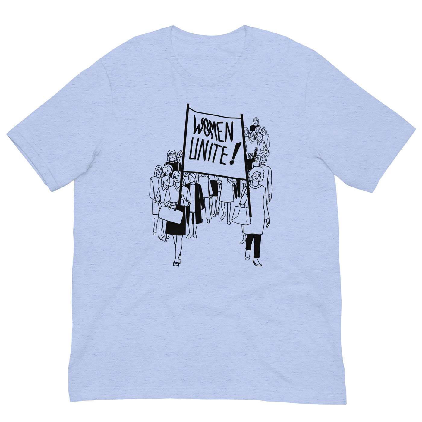 Unisex t-shirt with "WOMEN UNIT" imprint