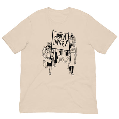 Unisex t-shirt with "WOMEN UNIT" imprint