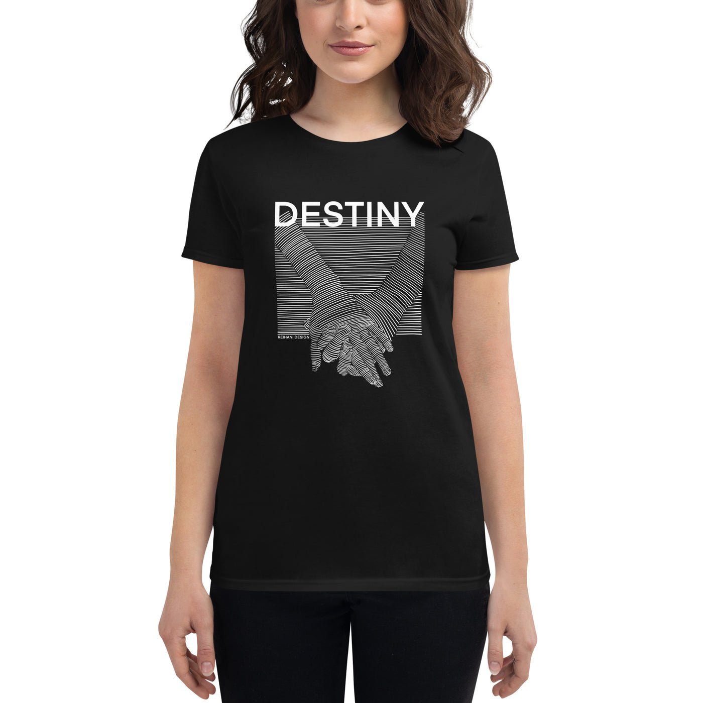 Women's short sleeve t-shirt with Destiny imprint